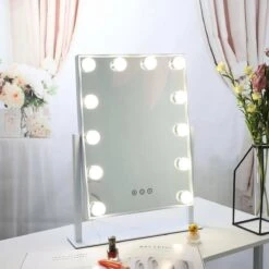 Bright Beauty Vanity Hollywood Make Up Spiegel Met Verlichting - Wit - Dimbaar Met Drie Lichtstanden -Bekende Cosmetica Winkel 1200x1200 2717