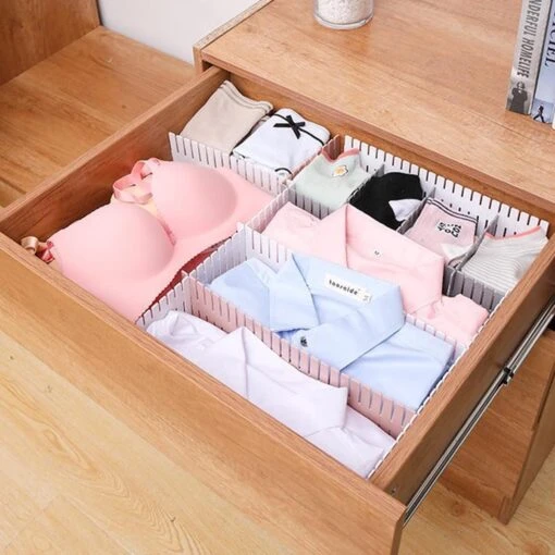 Merkloos Waal Kunststof Ladeverdeler - Lade Organizer - Set Van 6 Stuks - Voor Kleding/Keuken/Bureau/Make-Up - Op Maat Te Knippen - Roze -Bekende Cosmetica Winkel 1200x1200 2780