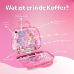 Make Up Koffer 25 Delig - Roze - Make Up Koffer Met Inhoud - Make Up Koffer Meisjes - Make Up Koffer Kinderen - Make Up Set Voor Meisjes -Bekende Cosmetica Winkel 1200x1200 2787