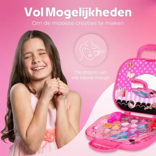 Make Up Koffer 25 Delig - Roze - Make Up Koffer Met Inhoud - Make Up Koffer Meisjes - Make Up Koffer Kinderen - Make Up Set Voor Meisjes -Bekende Cosmetica Winkel 1200x1200 2788