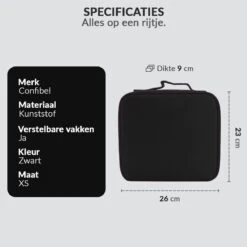 Cosmetica Koffer - Make-up Koffer Met Verstelbare Vakken - Visagie En Nagelstyliste Beauty Koffer - 26x23x9CM -Bekende Cosmetica Winkel 1200x1200 2805