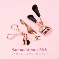 Wimperkruller Set – 5-delig – Met Wimperkruller, Wimperkruller Klein, Wimper Pincet, Wimper Borstel Met Kam, Spoolie - RVS – Rose Goud En Zwart -Bekende Cosmetica Winkel 1200x1200 2887