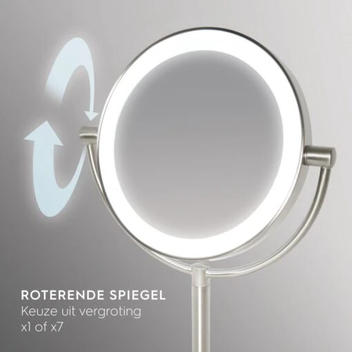 HoMedics MIR8150 Dubbelzijdige Make Up Spiegel Met Verlichting - Vrijstaand - 7x Vergroting - Spiegel Met Ringverlichting -Bekende Cosmetica Winkel 1200x1200 2940