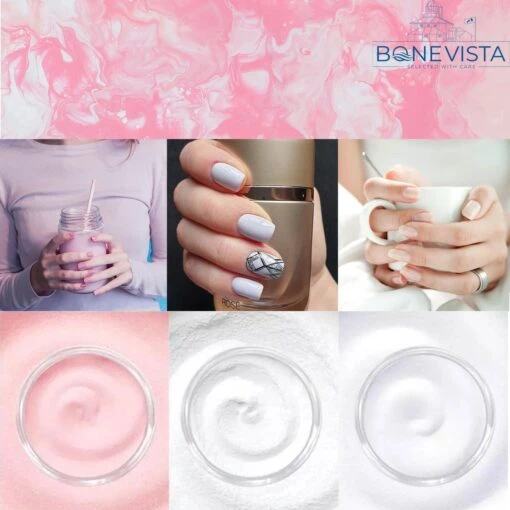 Bone Vista® Acryl Nagels Starterspakket - Wit, Roze & Transparant - Professionele Kunstnagels -Bekende Cosmetica Winkel 1200x1200 298