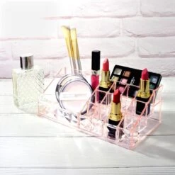 A&K 2in1 Make-up Organizer - 4 Lades Cosmetica Opbergdoos - Kaptafel - Roze -Bekende Cosmetica Winkel 1200x1200 2998