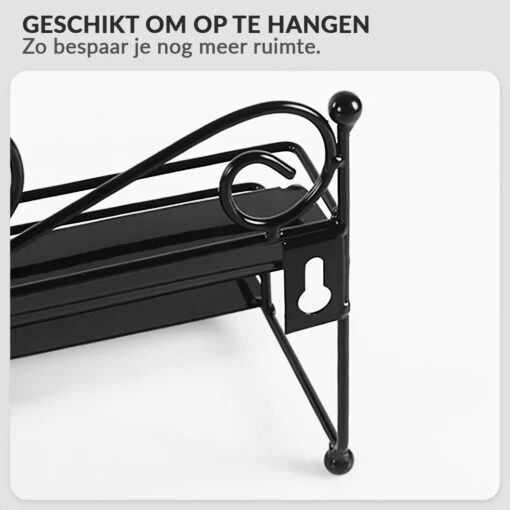 Confibel Nagellak Organizer - Nagellak Flesjes Houder - Essentiële Oliën Organizer - Rek Voor Flesjes - Wanddecoratie - Zwart -Bekende Cosmetica Winkel 1200x1200 3021