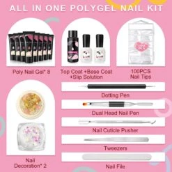 Merkloos Nagels Set - 8 Kleuren - Nagels Starter Set - Met Toplaag, Basislaag, Slipoplossing, Nagelverlengingsgel, Gel Builder - Voor DIY Voor Beginners - Beste Cadeau -Bekende Cosmetica Winkel 1200x1200 355