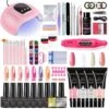 Gellak Starterpack – Gellak – Gelnagel Set – UV Lamp – LED – Manicure Set – Nail Art - Nagellamp – Nagelboor – Nageldroger – Nagellak – Incl. 100 Nageltips & Lijm – 20 Kleuren Gel Polish – L-ZH159-1 -Bekende Cosmetica Winkel 1200x1200 359