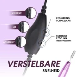 Merkloos La Liva Elektrische Nagelvijl - Nagelfrees - Inclusief Extra Schuurrolletjes Keramisch Bitje En Nagelborstel - Manicure Set - Gellak -Bekende Cosmetica Winkel 1200x1200 407