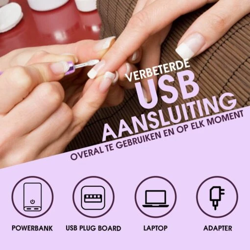 Merkloos La Liva Elektrische Nagelvijl - Nagelfrees - Inclusief Extra Schuurrolletjes Keramisch Bitje En Nagelborstel - Manicure Set - Gellak -Bekende Cosmetica Winkel 1200x1200 409