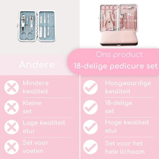 ⭐ATV PERFECTUM Luxe 18-delige - Manicure Set - Met Lederen Opbergetui - Manicureset - Nagelschaartje - Manicuresetje -Bekende Cosmetica Winkel 1200x1200 411