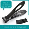 Obioli ™ Nagelknipper Set - Luxe Cadeau Doos Voor Mannen En Vrouwen - Nageltang - Nagelschaar - Kalknagels - Teennagel - Met Nagelvijl - Zwart - Groot - Gift Box -Bekende Cosmetica Winkel 1200x1200 433