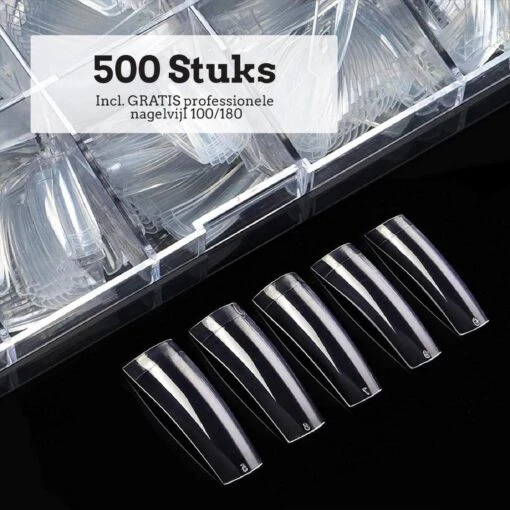 Nagel Tips Eldur - Kunstnagel Set 500 Stuks Transparant- Acryl En Gel - 500 Stuks - Gratis Verzending -Bekende Cosmetica Winkel 1200x1200 492