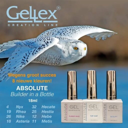 Gellex - SET Absolute Builder Gel In A Bottle #18 ''Asteria'' - Starterspakket 3x18ml - Gel Nagellakset -Bekende Cosmetica Winkel 1200x1200 556