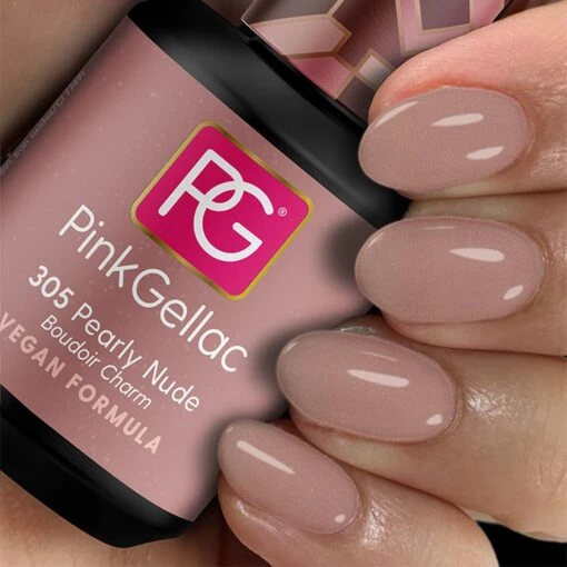 Pink Gellac - Pearly Nude - Gellak - Nude - 15 Ml -Bekende Cosmetica Winkel 1200x1200 606