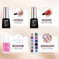 Royala Gellak D5pl Starterspakket + Inclusief UV Lamp + Met 13 Verschillende Gellak Kleuren - Ballerina Tips - Gellak Lamp – Nail Wipes - Cleanser - Nail Art - Gellac Set - Alle Benodigdheden In Eén - Uitgebreid 75-Delig Pakket -Bekende Cosmetica Winkel 1200x1200 657