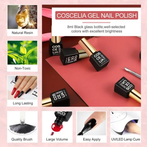 Royala Gellak D4 Starterspakket + Inclusief UV Lamp + Met 10 Verschillende Gellak Kleuren - Gellak Lamp – Gellac Set - Alle Benodigdheden In Eén - Uitgebreid 62-Delig Pakket -Bekende Cosmetica Winkel 1200x1200 661