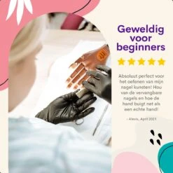 Merkloos Oefenhand Voor Nagels - Nailtrainer - Nagel Oefenhand - Compleet Acryl Nagels Starterpakket -Bekende Cosmetica Winkel 1200x1200 7