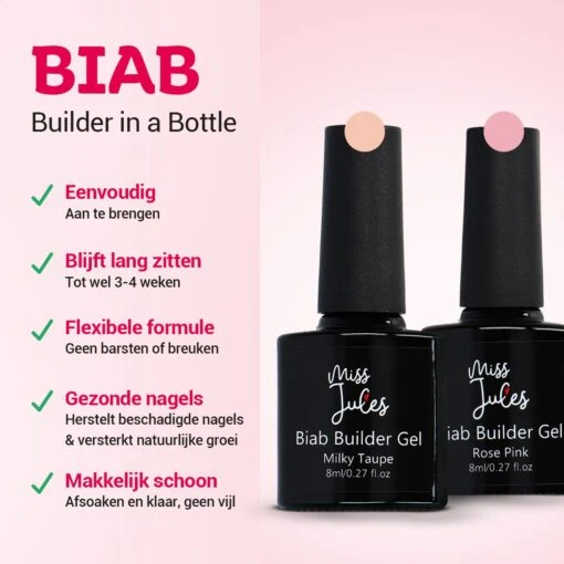 Miss Jules® BIAB Starter Pakket – Builder In A Bottle – BIAB Nagel Builder Gel – BIAB Nagellak Starterset - Inclusief UV/LED Lamp & Instructievideo (NL) -Bekende Cosmetica Winkel 1200x1200 703