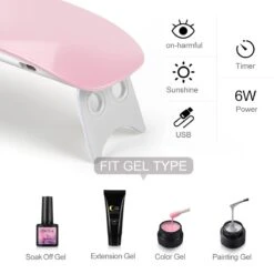 Royala F - Gellak Starterspakket + Inclusief Portable UV LED Lamp + Met 6 Verschillende Gellak Kleuren - Gellak Lamp – Topcoat - Basecoat - Alle Benodigdheden In Eén -Bekende Cosmetica Winkel 1200x1200 740