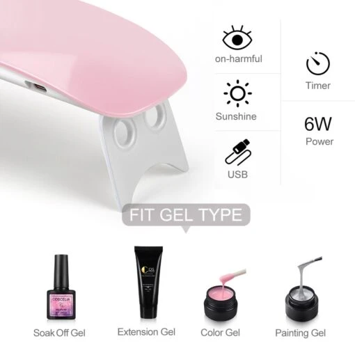 Royala F - Gellak Starterspakket + Inclusief Portable UV LED Lamp + Met 6 Verschillende Gellak Kleuren - Gellak Lamp – Topcoat - Basecoat - Alle Benodigdheden In Eén -Bekende Cosmetica Winkel 1200x1200 740