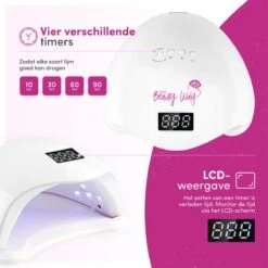 TheBeautyWay Nageldroger - Voor Gelnagels - Geschikt Voor Elke Nagel Gellak - 24 LEDs -Bekende Cosmetica Winkel 1200x1200 780