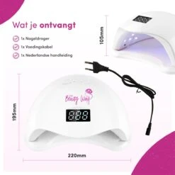 TheBeautyWay Nageldroger - Voor Gelnagels - Geschikt Voor Elke Nagel Gellak - 24 LEDs -Bekende Cosmetica Winkel 1200x1200 781