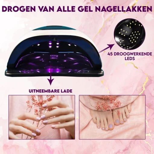 Maxi Nageldroger Pro - 168W - Uv Lamp - Nageldroger Lamp - Nageldroger Voor Gelnagels - Geschikt Voor Elke Nagel Gellak -Bekende Cosmetica Winkel 1200x1200 785