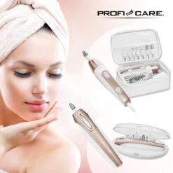 Clatronic ProfiCare MPS 3004 - Elektrische Manicure En Pedicure Set - 7 Nagelverzorgingsopzetstukken - 5-traps Schakeling -Bekende Cosmetica Winkel 1200x1200 799