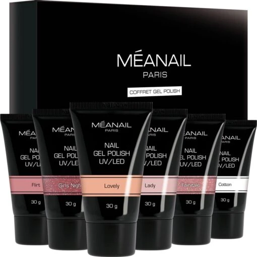 Méanail - Polygel - Gellak - Nagelverlenging - Set Van 6 Kleuren - 6 X 30 Gr -Bekende Cosmetica Winkel 1200x1200 80