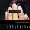 Merkloos Gel Soft Flex Tips Nail Extension Full Cover Squared Pre Shaped - Square Shape Press On Nails - Vierkant Nagels Van Hoge Kwaliteit False Tips Plaknagels Met Lijm Nepnagels 240ps Fake Nails - Nageltips Transparant / Clear Tips + Nagelvijl + Nagellijm -Bekende Cosmetica Winkel 1200x1200 843