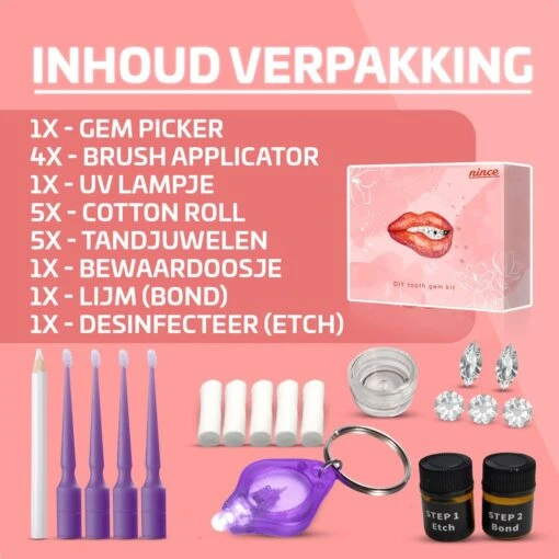 Nince DIY Tooth Gem Kit Hoogwaardig Materiaal - Wit Vlinder - Tand Diamantje Set -Bekende Cosmetica Winkel 1200x1200 892