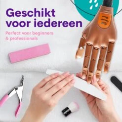 Merkloos Oefenhand Voor Nagels - Nailtrainer - Nagel Oefenhand - Compleet Acryl Nagels Starterpakket -Bekende Cosmetica Winkel 1200x1200 9