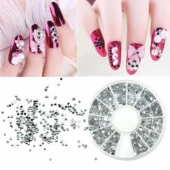 Nail Art Voordeel Set Rhinestones Zilver + Diverse Kleuren - 1200 Stuks - Strass Nagel Steentjes / Nagel Diamantjes / Nail Art -Bekende Cosmetica Winkel 1200x1200 901