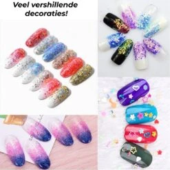 Merkloos 48 Verschillende Flesjes Nagel Decoratie Met Glitters En Sticker - Nail Art - Nagelversiering - Cadeau Tip -Bekende Cosmetica Winkel 1200x1200 918