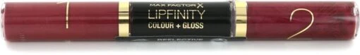 Max Factor Lipfinity Colour + Gloss - 550 Reflective Ruby -Bekende Cosmetica Winkel