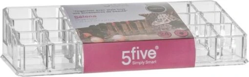 Five® Lipstick Houder 24-vaks - Transparant - Sorteervakken -Bekende Cosmetica Winkel 1200x372 2