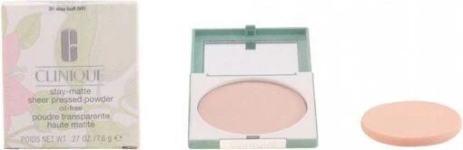 Clinique - STAY MATTE SHEER Powder 01-stay Buff 7.6 Gr -Bekende Cosmetica Winkel 1200x391 2