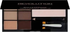 Makeup Revolution Ultra Brow The Ultimate Brow Enhancing Kit - Fair To Medium -Bekende Cosmetica Winkel 1200x547 1