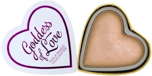 Makeup Revolution Goddess Of Love Tripled Baked Highlighter - Goddess Of Faith -Bekende Cosmetica Winkel 1200x603 1