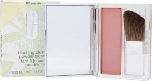 Clinique Blushing Blush Powder Blush - 107 Sunset Glow -Bekende Cosmetica Winkel 1200x643 1