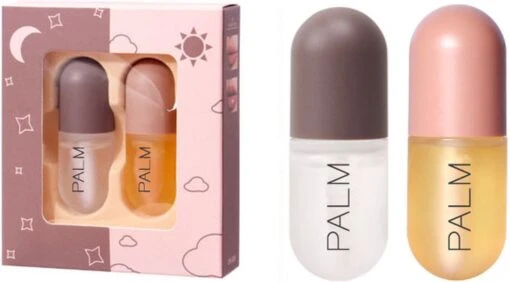 Merkloos Palm Cosmetics Lip Plumper Dag En Nacht (2 Stuks) - Lip Filler - Lip Vergroter - Volle Lippen - Gember Extract & Vitamine E - (Gratis Levering) -Bekende Cosmetica Winkel 1200x664 2