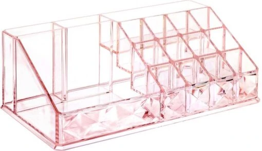 A&K 2in1 Make-up Organizer - 4 Lades Cosmetica Opbergdoos - Kaptafel - Roze -Bekende Cosmetica Winkel 1200x691 3