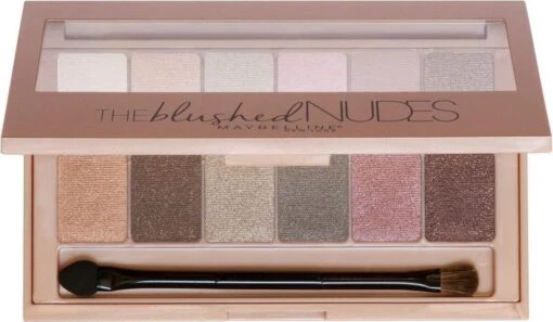 Maybelline The Blushed Nudes OogschaduwPalette - 12 Roze Nude Tinten -Bekende Cosmetica Winkel