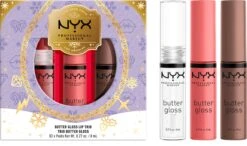 NYX Professional Makeup - Holidays 2022 Mrs Claus - Butter Gloss Trio - Lip Gloss -Bekende Cosmetica Winkel 1200x709 1