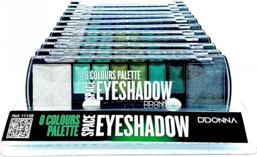 D'Donna - Oogschaduw Palette - Space Verde - Met Lange Applicator - 8 Kleuren: Wit / Groen / Zwart - 1 Doosje Met 10 Gram Inhoud -Bekende Cosmetica Winkel 1200x732 3