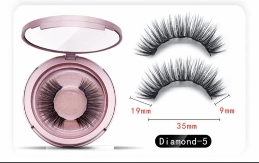 Nepwimers Zonder Lijm | Magnetische Wimpers | Eyeliners | Diamond Wimpers | Pincet | Wimperset | Model Diamond | Fake Lashes | M5 Lashes Diamond Set | Herbruikbare Wimpers | 3D Wimpers | Kit | Waterbestendig | Natuurlijke Wimpers | Waterproof -Bekende Cosmetica Winkel 1200x753 4