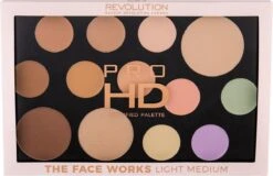 Makeup Revolution HD Pro Palette The Works - Light/Medium -Bekende Cosmetica Winkel 1200x778 1