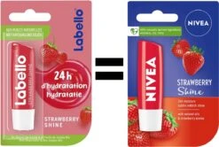 Nivea - Labello Strawberry Shine Lippenbalsem - 5,5 Ml Stick - Lipbalsem - Lipbalm - Lipverzorging - Verrijkt Met Shea Boter En Bio Jojoba Olie -Bekende Cosmetica Winkel 1200x808 1