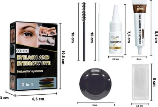 2 In 1 - Henna Wenkbrauwverf En Wimperverf - Bruin - Henna Brows - DIY Henna Brows Kit - Starterspakket -Bekende Cosmetica Winkel 1200x816 1